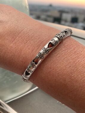 Brighton Heart Cutout Bangle Bracelet